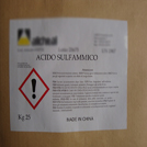 Sulfamic acid packing